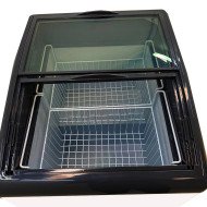 Isla de Congelación para Helados 138 Litros con 2 Puertas Correderas Cristal Curvo Blanca | Equipamiento Hostelería
