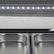 Vitrina Refrigerada de Tapas de 52 Litros Cristal Curvo 5 Cubetas GN 1/3 Negra | Equipamiento Industrial