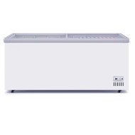 Isla de Congelación 710 Litros con 2 Puertas Correderas Cristal Plano Blanca | Equipamiento Hostelería