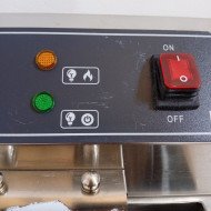 81. Freidora Industrial Eléctrica Doble 10+10 Litros con grifo Sobremesa (CC-76)