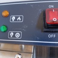 81. Freidora Industrial Eléctrica Doble 10+10 Litros con grifo Sobremesa (CC-76)