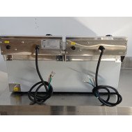 81. Freidora Industrial Eléctrica Doble 10+10 Litros con grifo Sobremesa (CC-76)
