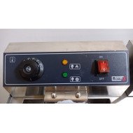 81. Freidora Industrial Eléctrica Doble 10+10 Litros con grifo Sobremesa (CC-76)