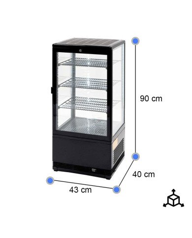 Vitrina Pastelera Refrigerada Vertical 70L | Gastroten
