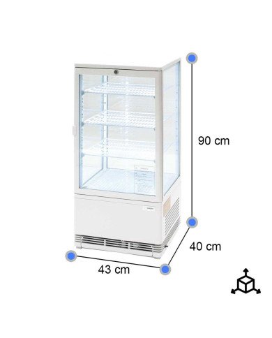Vitrina Pastelera Expositora Refrigerada 70L | Gastroten
