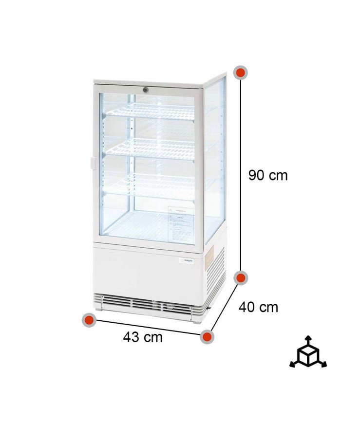 Vitrina Pastelera Refrigerada Romux 70L | Hostelería Profesional