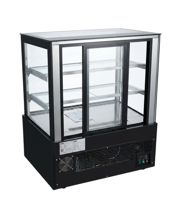 Vitrina Pastelera Refrigerada Cuadrada de Suelo de 410 litros | Equipamiento industrial