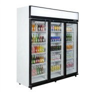 Armario expositor refrigerado 1200L 3 puertas ROMUX aire forzado