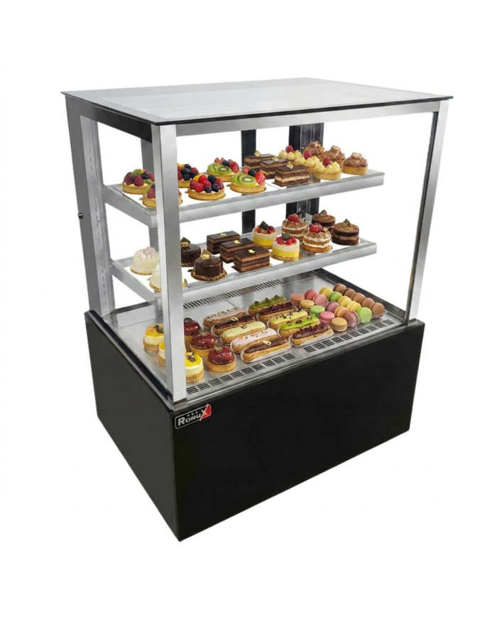 Vitrina Pastelera Refrigerada Cuadrada de Suelo de 410 litros | Equipamiento industrial