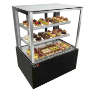 Vitrina Pastelera Refrigerada Cuadrada de Suelo de 410 litros | Equipamiento industrial