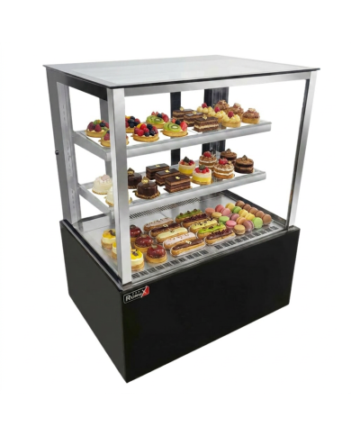 Vitrina Pastelera Refrigerada Cuadrada de Suelo de 640 litros | Equipamiento industrial