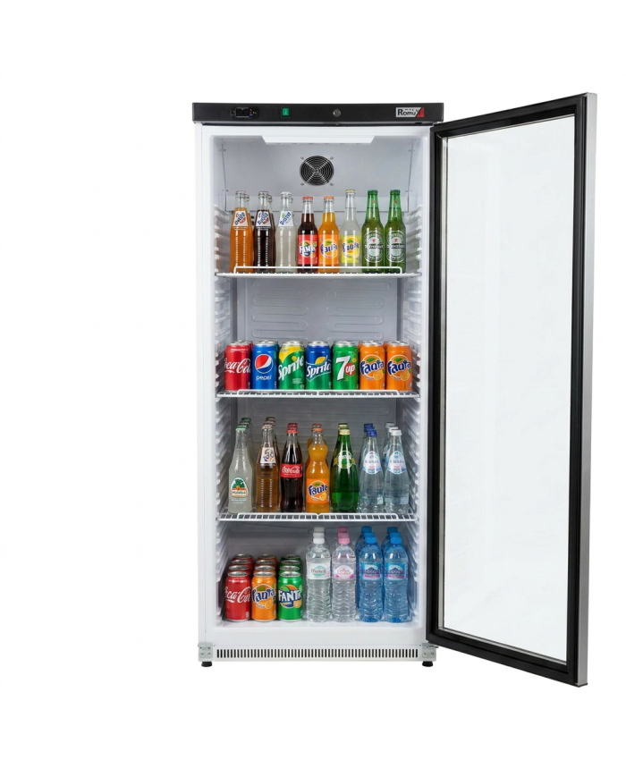 Armario Expositor Refrigerado Abs 600 Litros 1 Puerta De Cristal 77 Cm