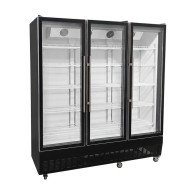 Armario expositor refrigerado 1000L 2 puertas ROMUX aire forzado