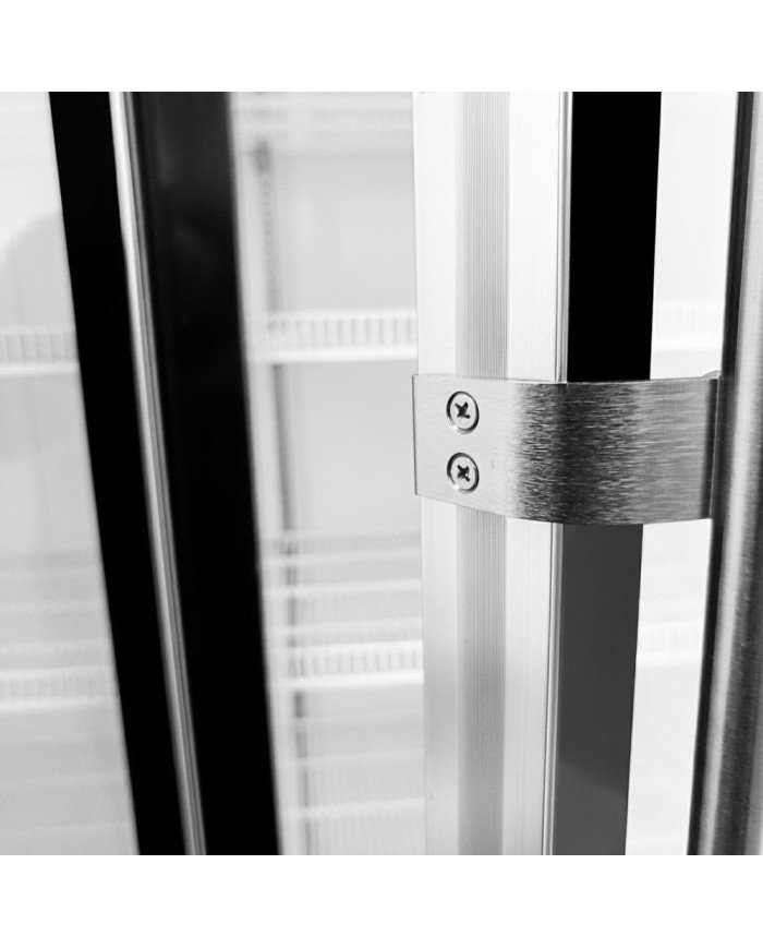 Armario expositor refrigerado 1000L 2 puertas ROMUX aire forzado