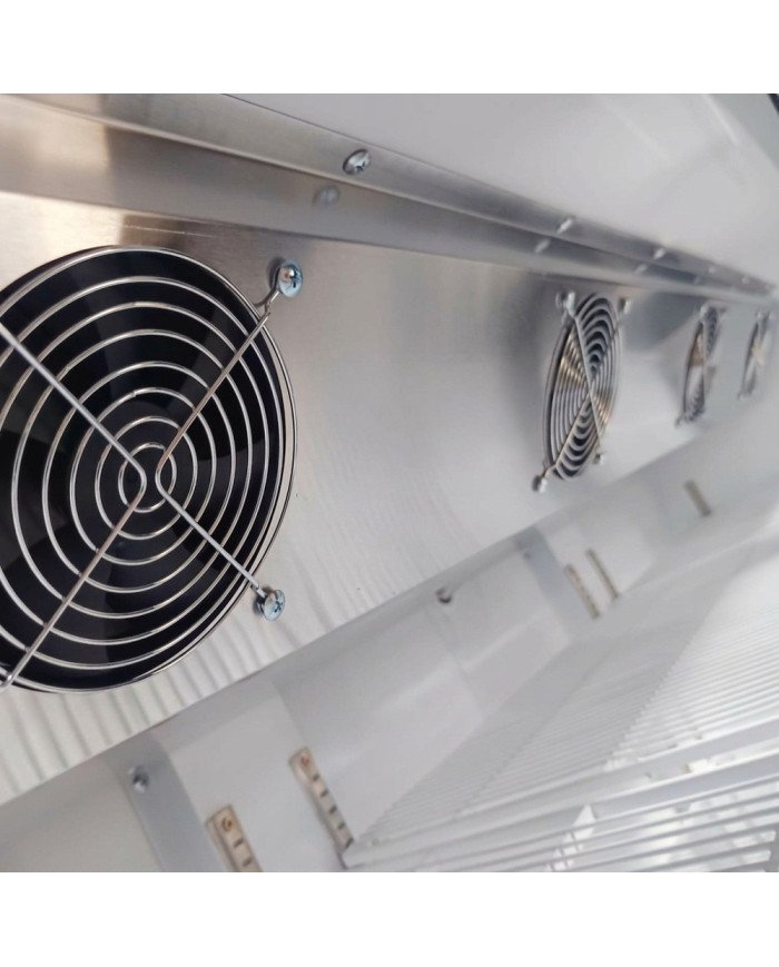 Armario expositor refrigerado 1000L 2 puertas ROMUX aire forzado