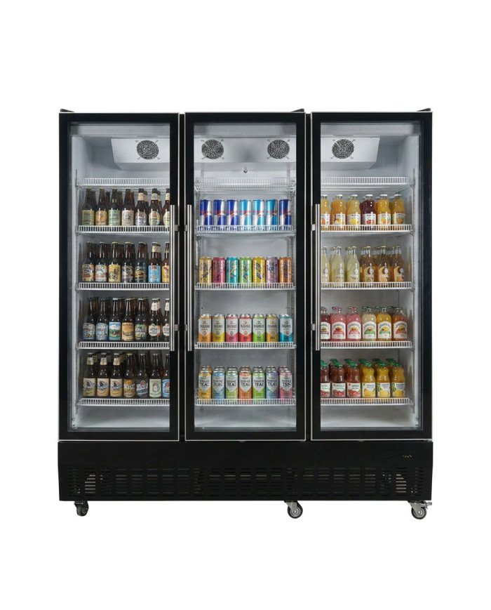 Armario expositor refrigerado 1000L 2 puertas ROMUX aire forzado