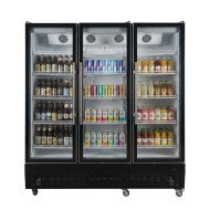 Armario expositor refrigerado 1000L 2 puertas ROMUX aire forzado
