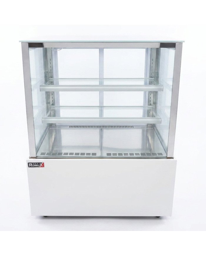 Vitrina Refrigerada Pastelera ROMUX 180 cm blanca Profesional