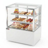 Vitrina Refrigerada Pastelera ROMUX 180 cm blanca Profesional