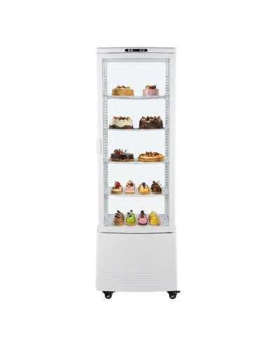 Vitrina Pastelera Vertical 230L Ventilada Romux | Equipamiento Industrial