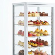 Vitrina Pastelera Expositora Refrigerada Vertical De Sobremesa 4 Estan