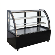 Vitrina Pastelera Expositora Refrigerada De Suelo 2 Estantes Con Crist