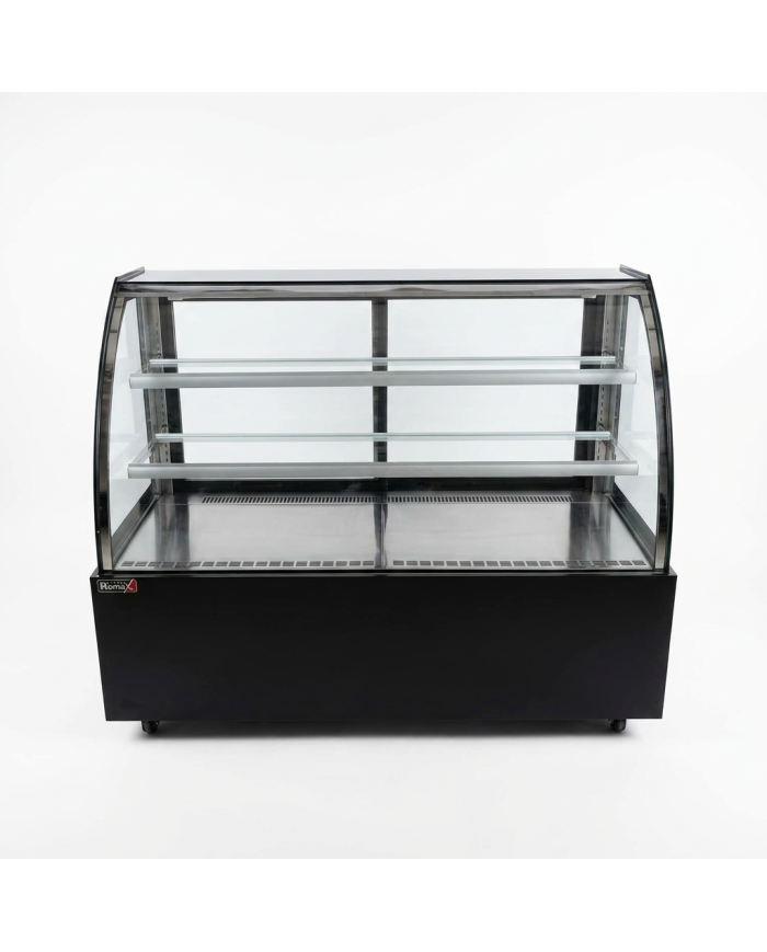 Vitrina Pastelera Expositora Refrigerada De Suelo 2 Estantes Con Crist