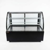 Vitrina Pastelera Expositora Refrigerada De Suelo 2 Estantes Con Crist