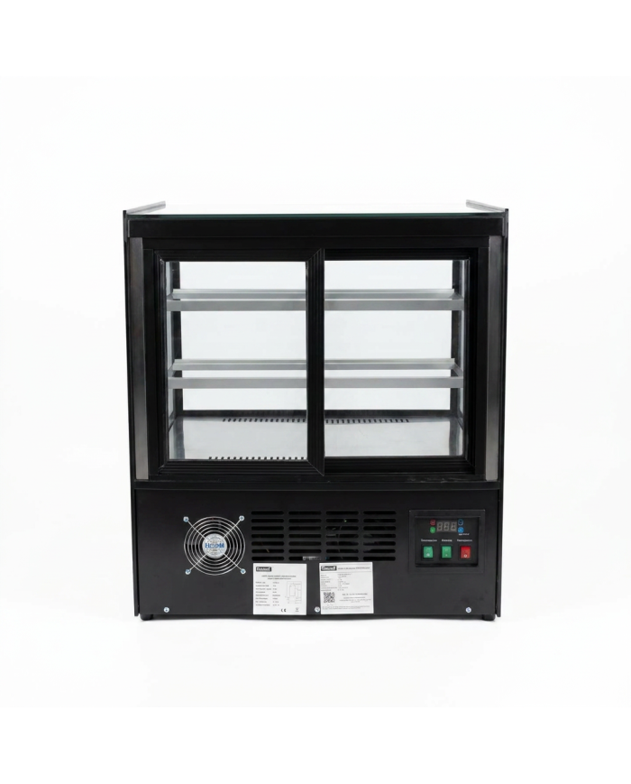 Vitrina Pastelera Expositora Refrigerada Cuadrada De Sobremesa 2 Estan