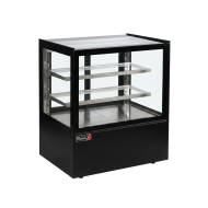 Vitrina Pastelera Expositora Refrigerada Cuadrada De Sobremesa 2 Estan
