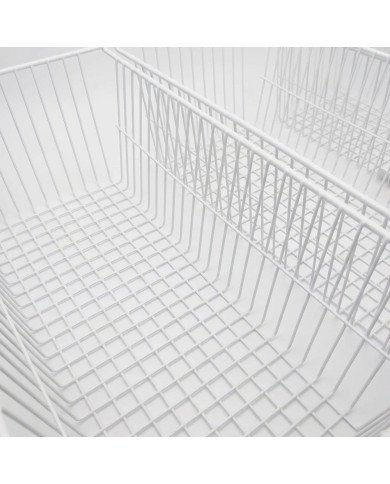 Isla de Congelación 300 Litros con 2 Puertas Correderas Cristal Curvo Blanca | Equipamiento Hostelería