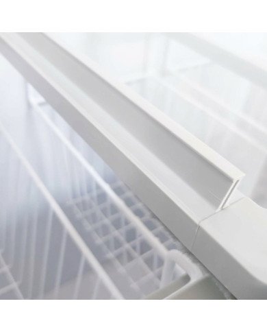 Isla de Congelación 200 Litros con 2 Puertas Correderas Cristal Plano Blanca | Equipamiento Hostelería