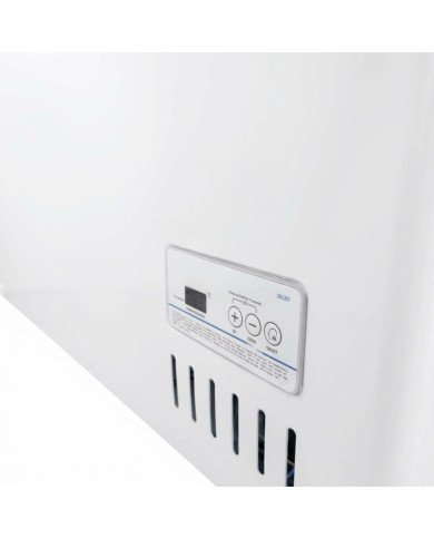 Isla de Congelación 200 Litros con 2 Puertas Correderas Cristal Plano Blanca | Equipamiento Hostelería