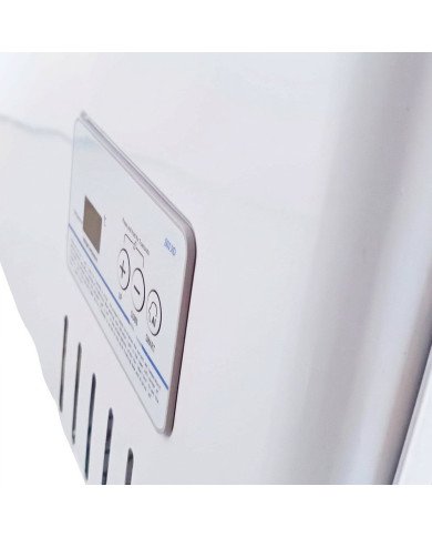 Isla de Congelación para Helados 220 Litros con 2 Puertas Correderas Cristal Curvo Blanca | Equipamiento Hostelería
