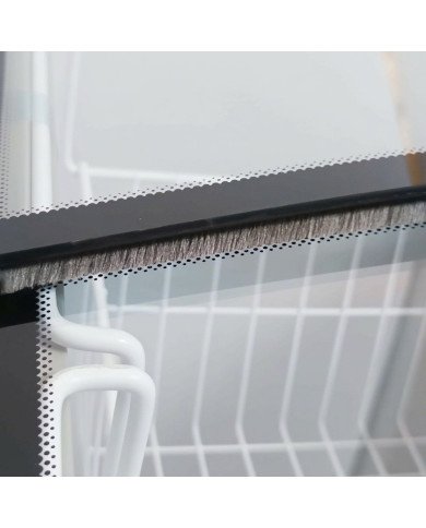 Isla de Congelación para Helados 220 Litros con 2 Puertas Correderas Cristal Curvo Blanca | Equipamiento Hostelería