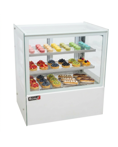 Vitrina Pastelera Refrigerada Cuadrada de Sobremesa de 270 litros | Equipamiento industrial