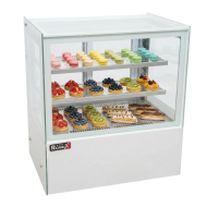 Vitrina Pastelera Expositora Refrigerada Cuadrada De Sobremesa 2 Estan