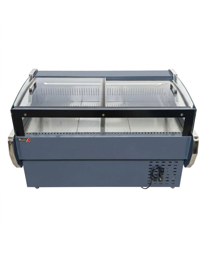 Vitrina Carnicera Expositora Refrigerada Con Cristal Alto Curvo Roja 3