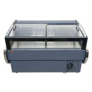Vitrina Carnicera Expositora Refrigerada Con Cristal Alto Curvo Roja 3