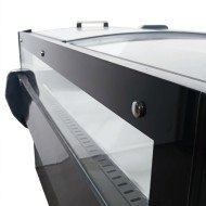 Vitrina Carnicera Expositora Refrigerada Con Cristal Alto Curvo Roja 3
