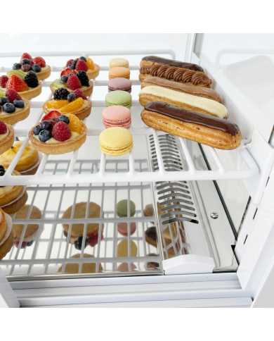 Vitrina Pastelera Refrigerada 100L Ventilada Romux | Hostelería Profesional