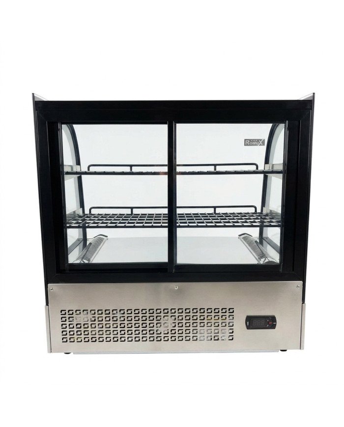 Vitrina Pastelera Expositora Refrigerada De Sobremesa 2 Estantes Con 2