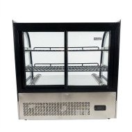 Vitrina Pastelera Expositora Refrigerada De Sobremesa 2 Estantes Con 2