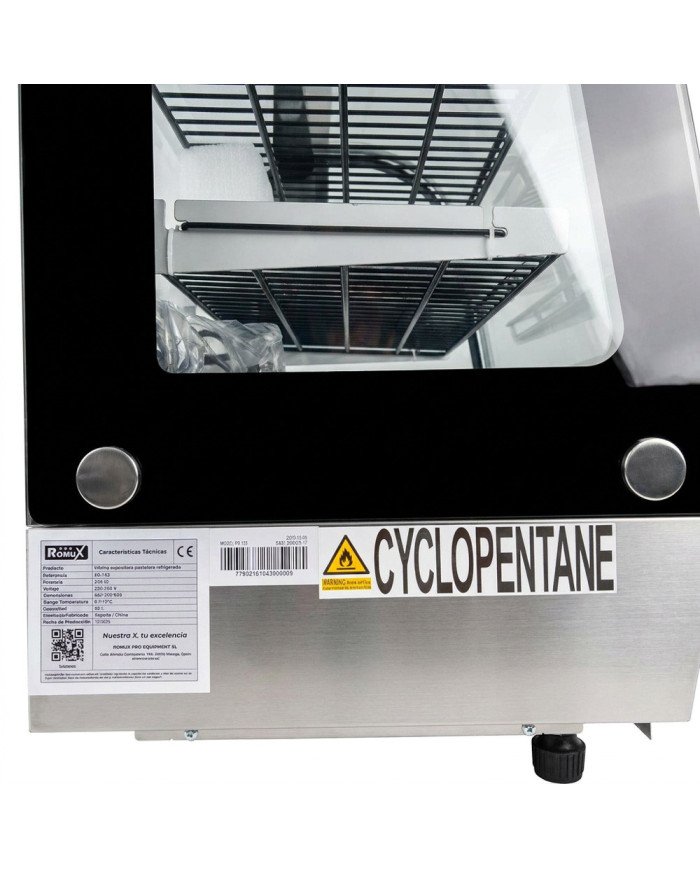 Vitrina Pastelera Expositora Refrigerada De Sobremesa 2 Estantes Con 2