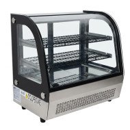 Vitrina Pastelera Expositora Refrigerada De Sobremesa 2 Estantes Con 2