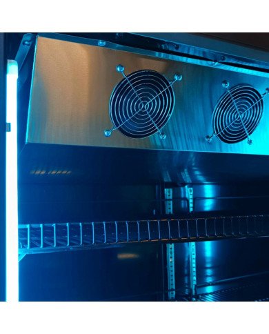 Armario Expositor de Congelación 1600L Ventilado Romux | Equipamiento Industrial