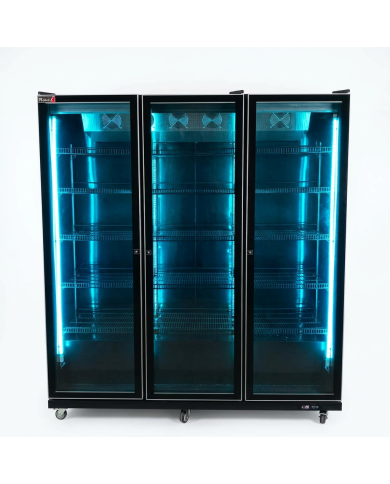 Armario Expositor de Congelación 1600L Ventilado Romux | Equipamiento Industrial
