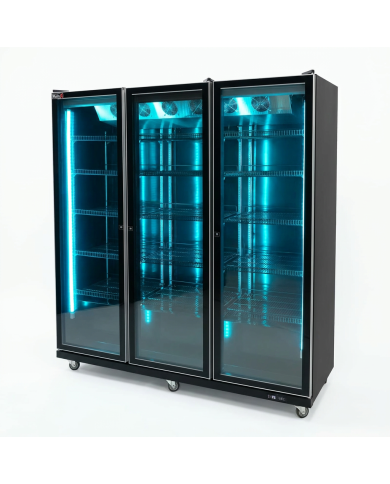 Armario Expositor de Congelación 1600L Ventilado Romux | Equipamiento Industrial