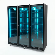 Armario Expositor De Congelación Modelo D Luz Led - 1600 Litros 3 Puer