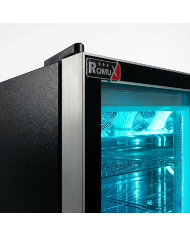 Armario Expositor de Congelación 1600L Ventilado Romux | Equipamiento Industrial